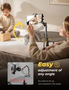 adjustable phone holder for bed