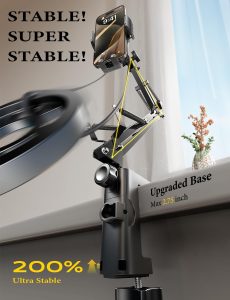 adjustable phone holder for bed