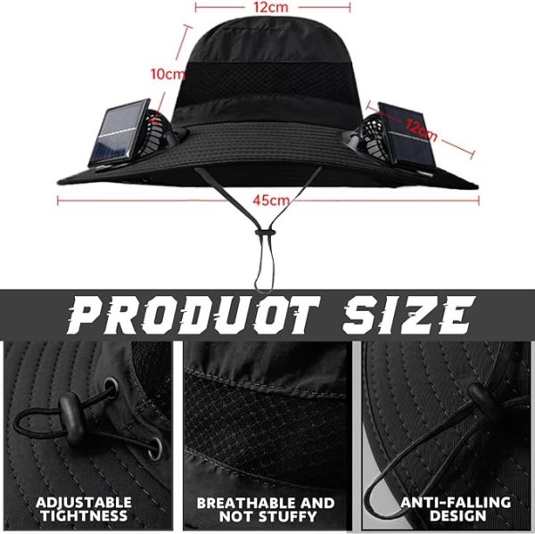 solar fan hat