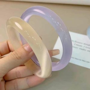 URED Floating Jade Bangle Bracelet